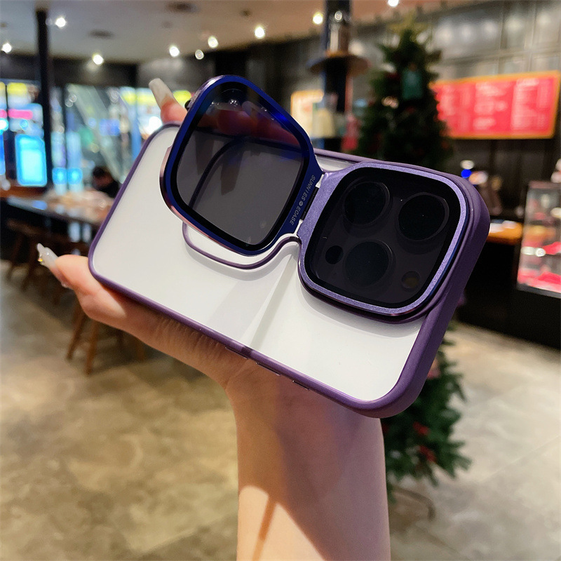 Sunglasses Stand Phone Case for iPhone 15 / iPhone 14 Pro Max 😎