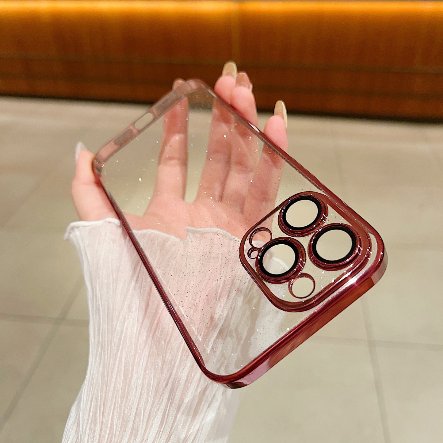 iPhone 17 Pro Max Case: Starry Sky Glitter Electroplated PC Hard Shell 🪐✨