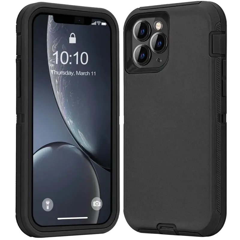 Heavy-Duty 3-Layer Armor Shockproof Defender Phone Case