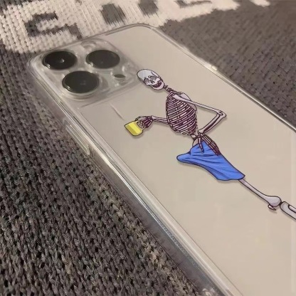 Spooky-Cute Skeleton iPhone Case: Your New Go-To Vibe Booster 💀✨