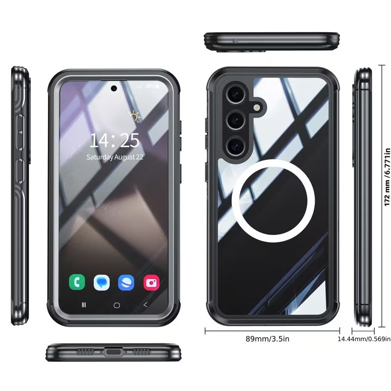 Samsung Galaxy Magnetic Clear Case With Dual Lock Protection📱