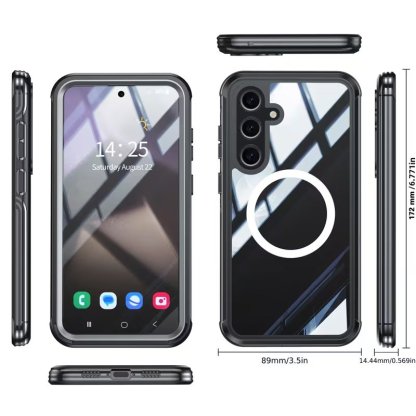 Samsung Galaxy Magnetic Clear Case With Dual Lock Protection📱