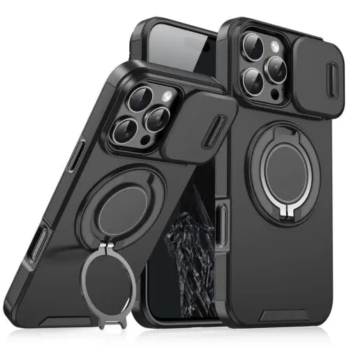Magnetic Protective Phone Case With Camera Lens Cover