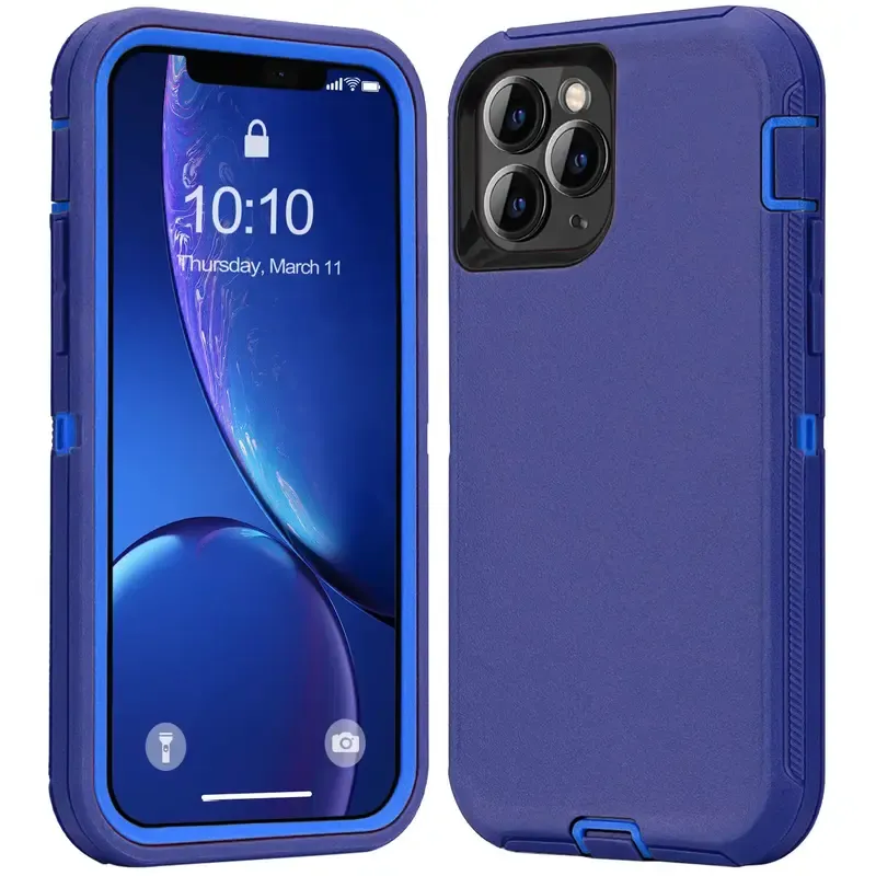 Heavy-Duty 3-Layer Armor Shockproof Defender Phone Case