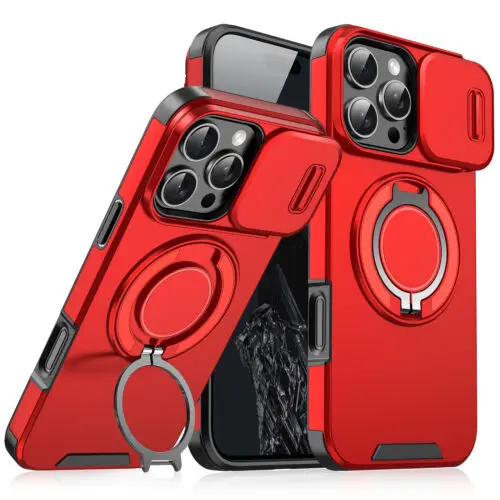 Magnetic Protective Phone Case With Camera Lens Cover