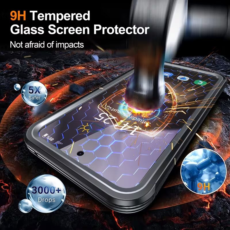 Samsung Galaxy Magnetic Clear Case With Dual Lock Protection📱