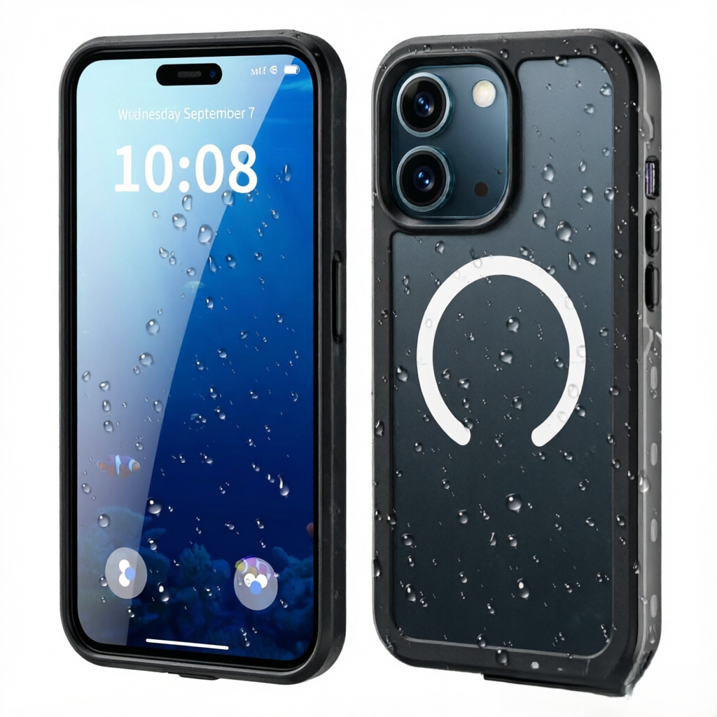 IP68 Waterproof Magnetic Case for  17 Pro Max – Shockproof, Dustproof & MagSafe Compatible – Full Protection for Swimming, Hiking & Outdoor Adventures