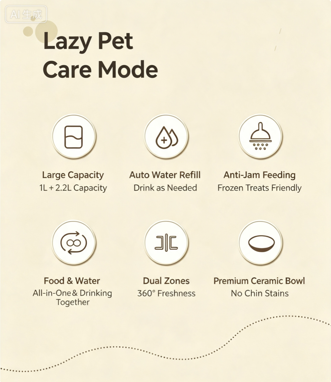 2-in-1 Automatic Pet Feeder: Self-Service Food Bowl and Water Dispenser for Cats and Dogs