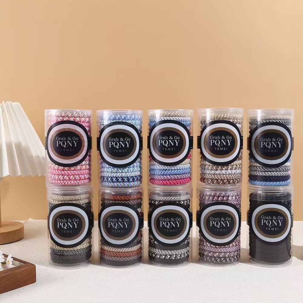 Haaland World Cup kknekki same style, affordable colorful hair ties, suitable for thick hair, easy-grab ponytail hair ties, pack of 15, thick and seamless hair bands, strong hold, hair-friendly design