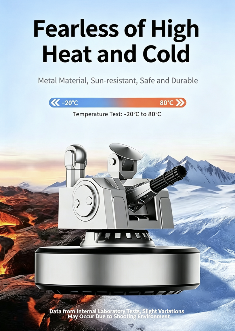 Eco-friendly car air freshener and dashboard decoration – military-style cannon-shaped solar air purifier