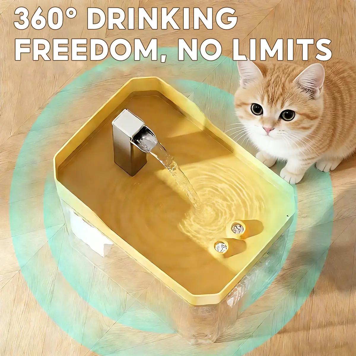 Pet water dispenser, super quiet, transparent flowing water tank, for cats, small pets