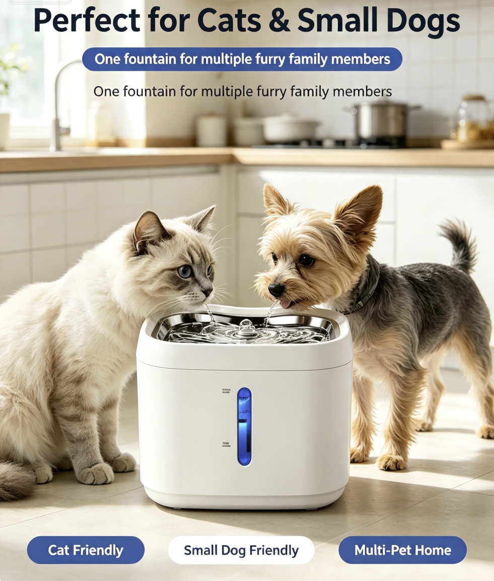 3L Smart App Controlled Cat Water Fountain Ultra Quiet