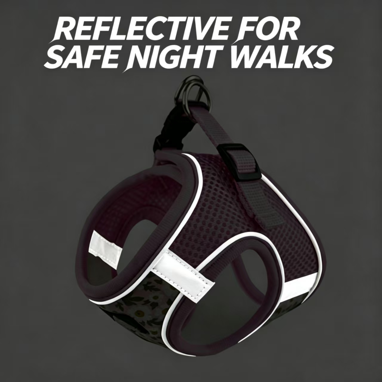 "Breathable Armor · Zero-Resist Cat Walking Gadget | Summer Ice Silk Vest-Style Leash, turns 'sprinting' into 'following along', with night reflective mode that automatically activates for safety."