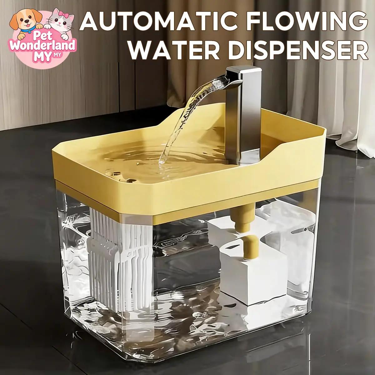 Pet water dispenser, super quiet, transparent flowing water tank, for cats, small pets