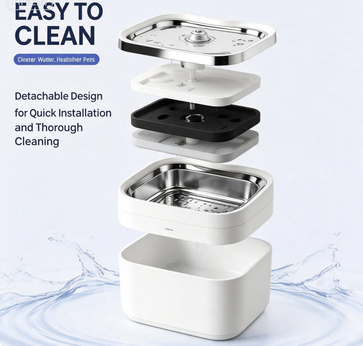 3L Smart App Controlled Cat Water Fountain Ultra Quiet