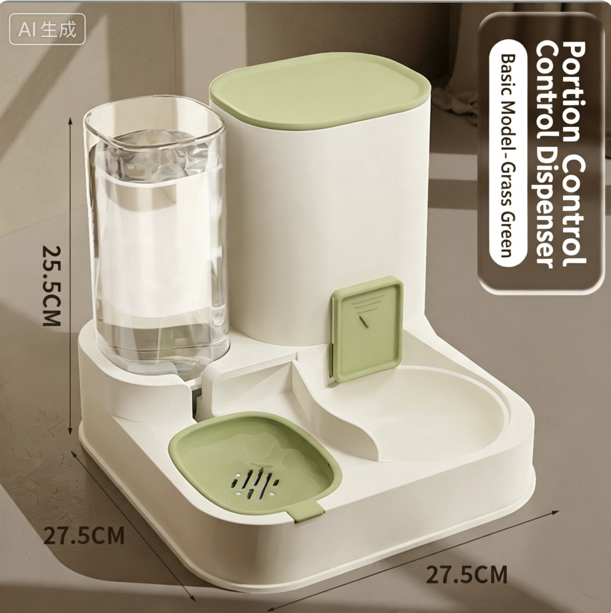 2-in-1 Automatic Pet Feeder: Self-Service Food Bowl and Water Dispenser for Cats and Dogs