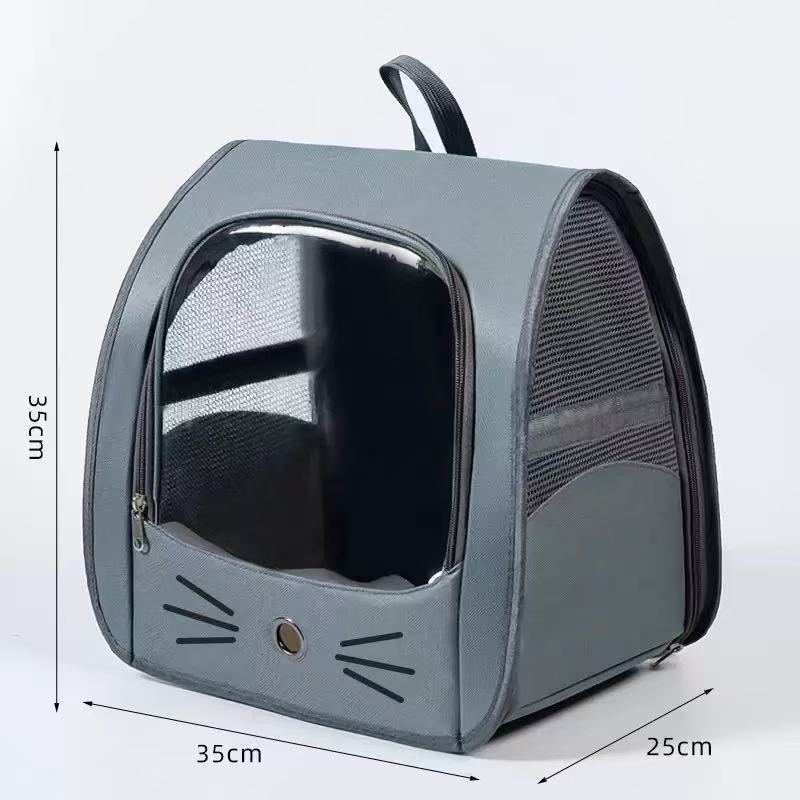 Pet Backpack - Cage - Cat Scratch-Resistant Carrier for Travel, Foldable Bag - Backpack with Airline Certification - Comfort Cabin Double Shoulder