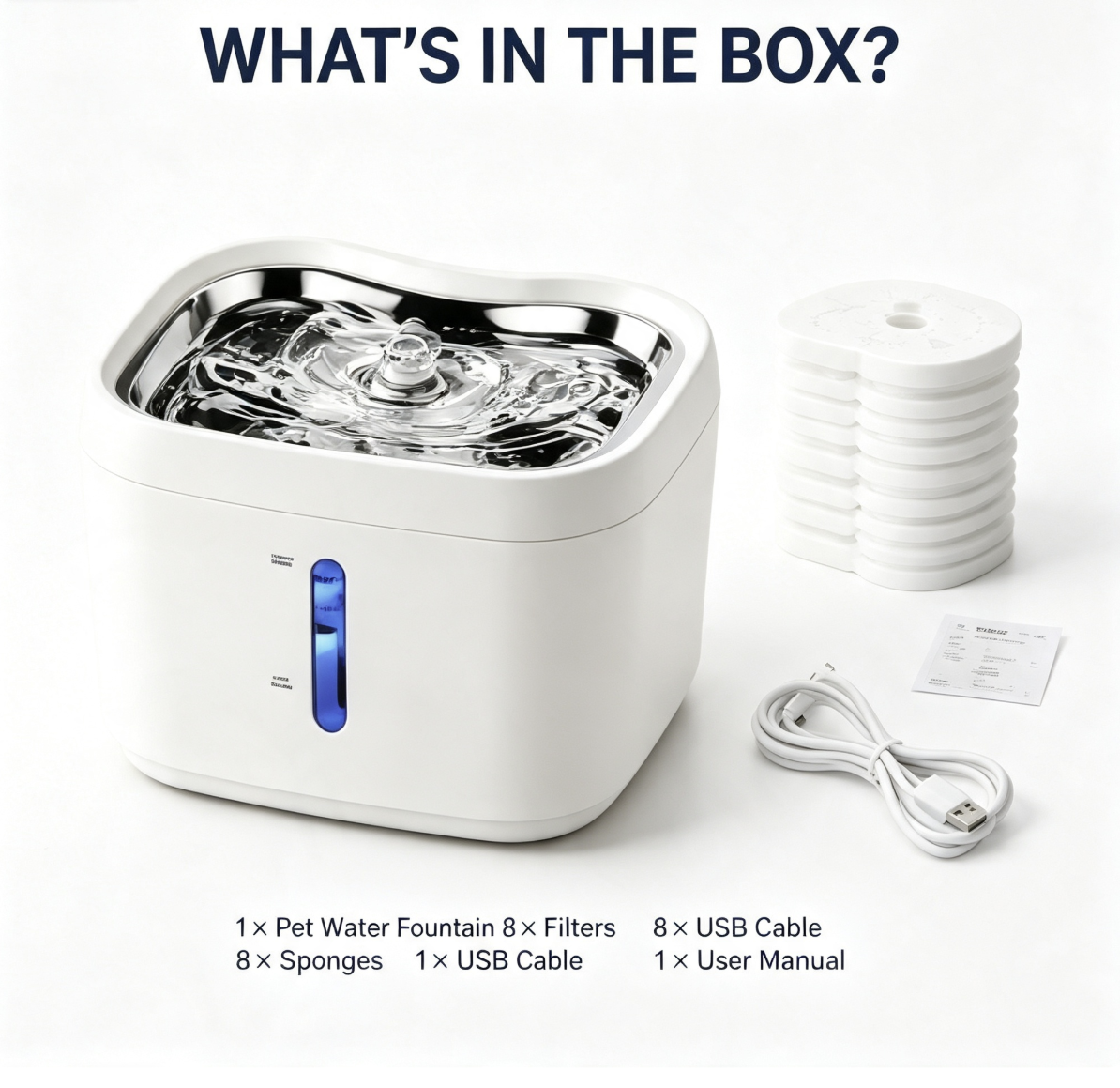 3L Smart App Controlled Cat Water Fountain Ultra Quiet