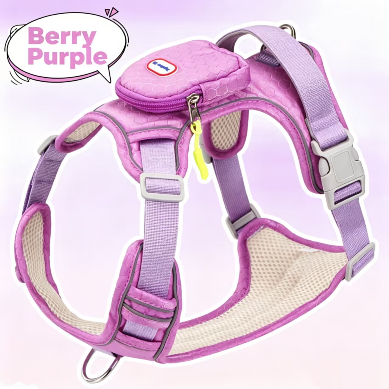 "Double-lock explosion-proof buckle · Triple anti-escape | Military-grade reflective chest harness for medium to large dogs, the 'active safety system' for outdoor walks"