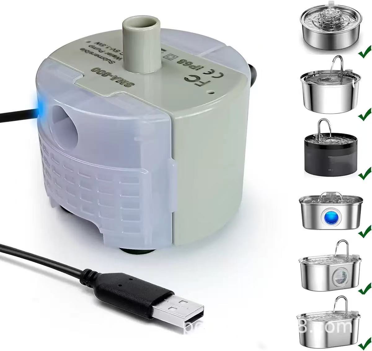 Pet Water Fountain - Circulating Water Pump - Water Extractor - Multi-Model Water Pump
