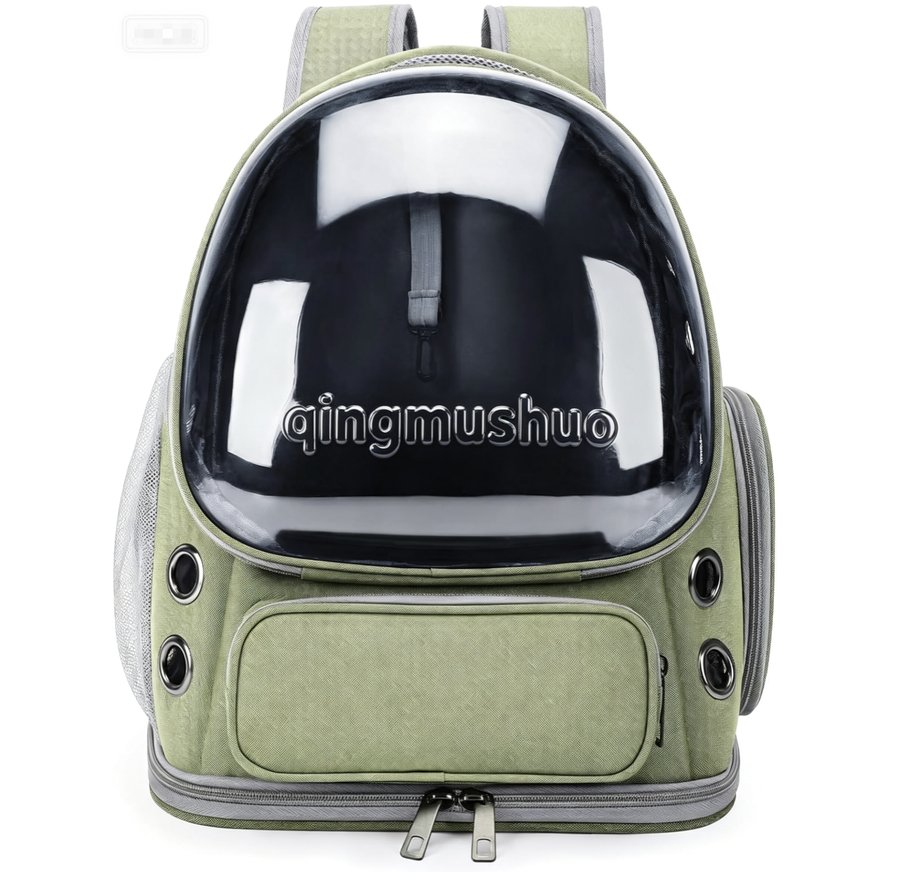 Breathable cat harness, large-space bubble pet backpack for dogs under 15 lbs, transparent and foldable travel hiking pet backpack