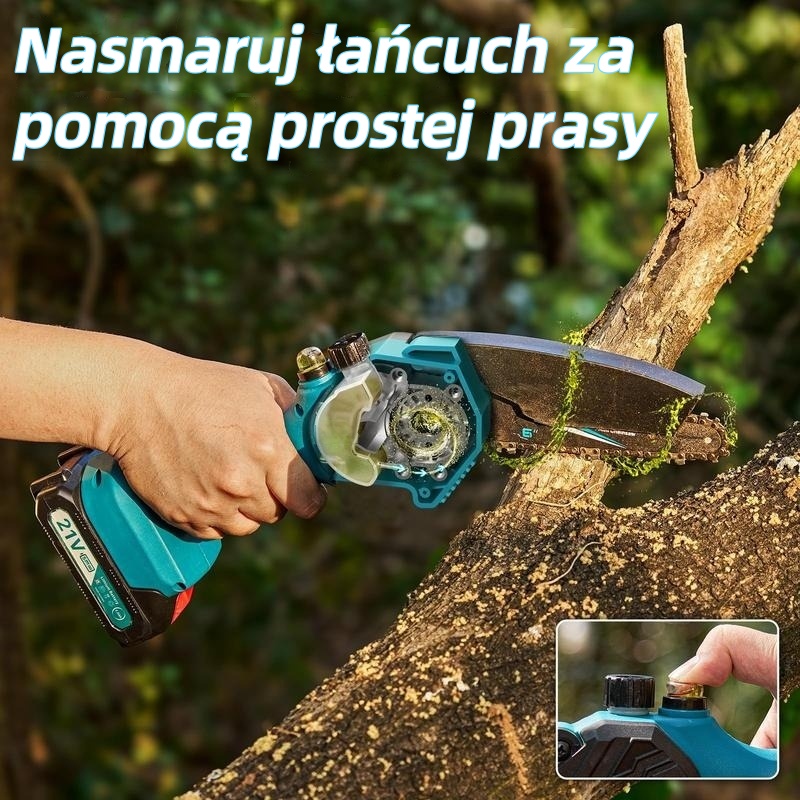 SEESII CH600+ MINI PILARKA ŁAŃCUCHOWA 6 CALI Z 2x4000 mAh - Lekka i Wydajna dla Profesjonalistów