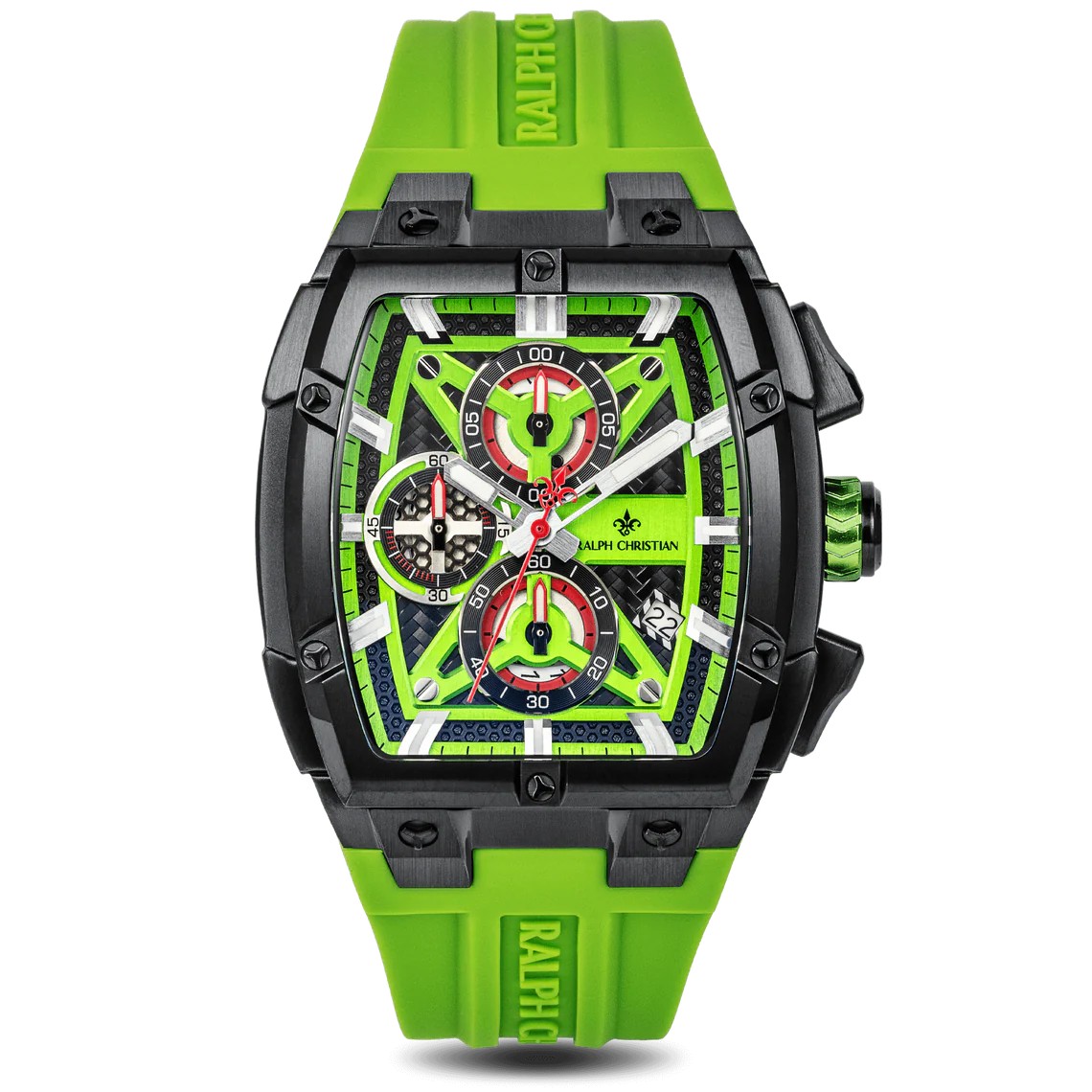 Polaris Chrono – Елегантен мъжки хронограф – Лайм зелено