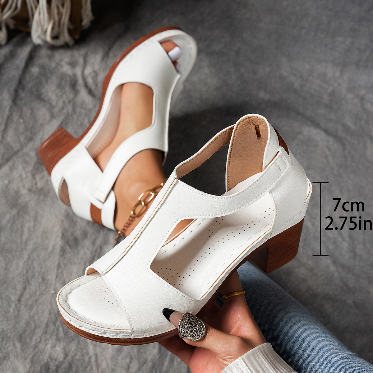 Women's Fashion Non-Slip Thick Wedge Sandals