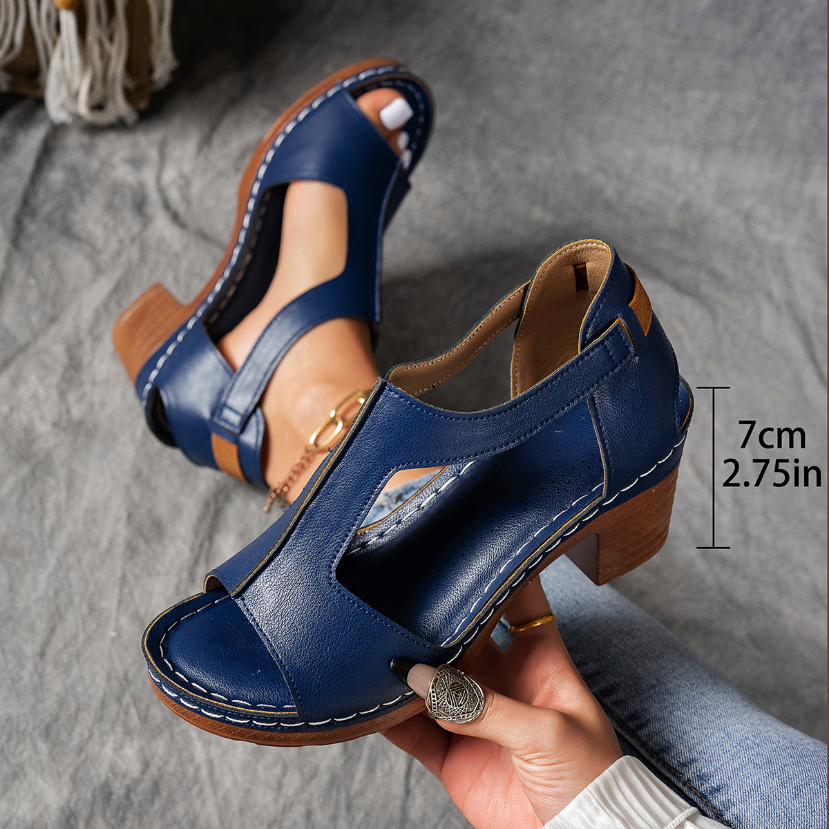 Women's Fashion Non-Slip Thick Wedge Sandals