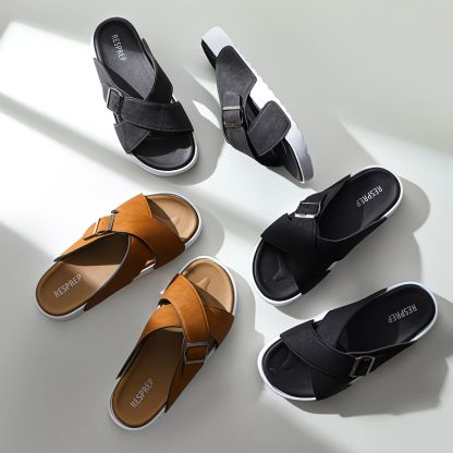 Unisex Comfortable Adjustable Cross Slippers Non-Slip Sandals
