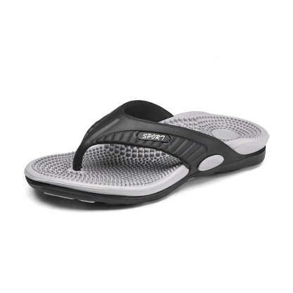 Men's Massage Non-Slip Orthopedic Flip Flops Sport Sandals for Beach, Pool, Shower & Casual Wear