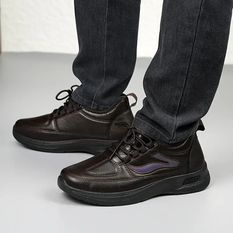 Men's Winter Waterproof Leather Snow Boots - BUY 2 FREE SHIPPING