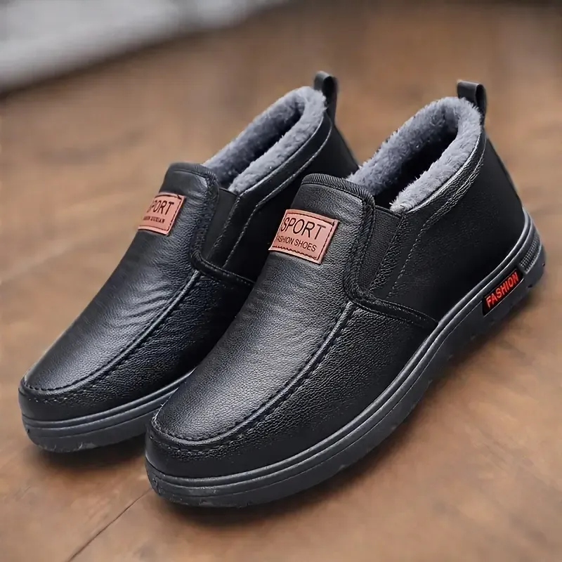 Men's Cold Protection and Warmth Velvet Winter Shoes Boots