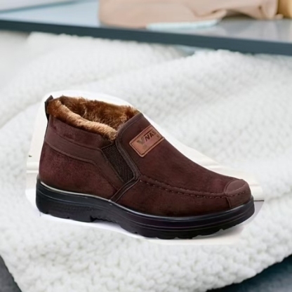 Men's Warm & Slip-Resistant Arch Support Slip-On Winter Shoes Boots for Casual & Outdoor Activities