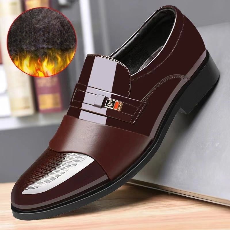 Men's Elegant Genuine Leather Business Dress Shoes Wedding Shoes Social Shoes