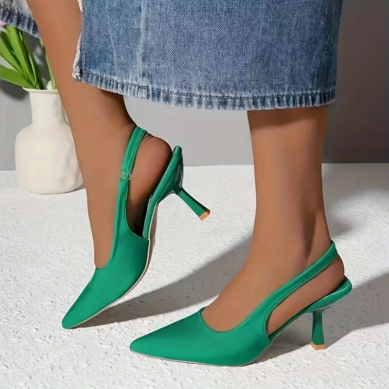 Women's Stylish Lightweight Solid Color Stylish Casual High Heel Sandals Party Shoes