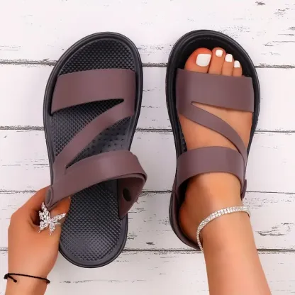 Unisex Arch Support Non-Slip Outdoor Slides Sandals Beach and Driving Sandals
