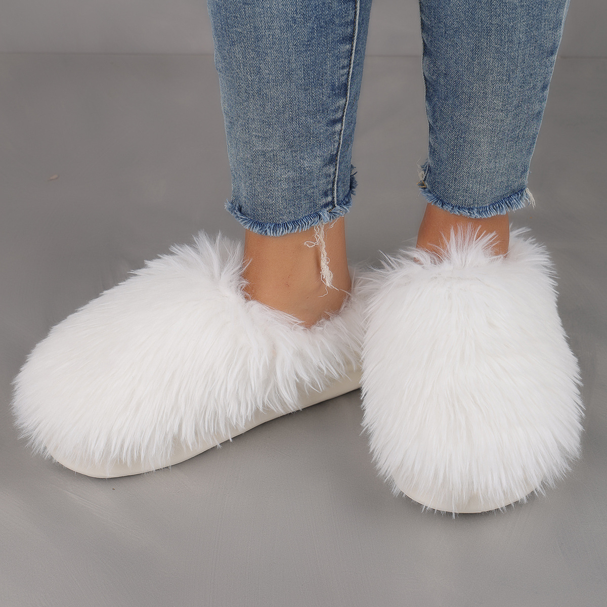 Women's Plus Size Thickened Warm Cold-proof Winter Home Slippers