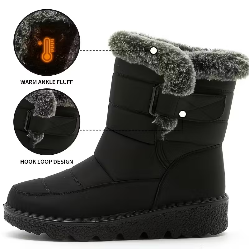 Women's Trendy Fleece-Lined Warm Winter Ankle Boots for Walking, Home, Outings, And Dates