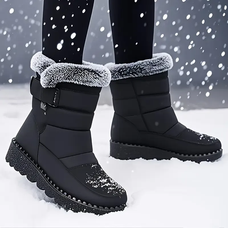 Women's Trendy Fleece-Lined Warm Winter Ankle Boots for Walking, Home, Outings, And Dates