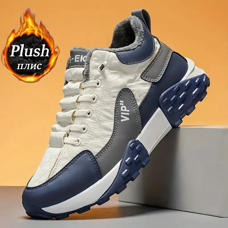 Unisex Winter Warm Anti-Skid Outdoor Boots Plush Lining Sneakers for Hiking, Trekking & Daily Cold-Weather