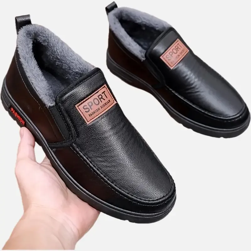 Men's Cold Protection and Warmth Velvet Winter Shoes Boots