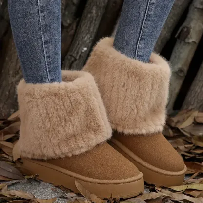 Women's Warm and Comfortable Slip-On Boots