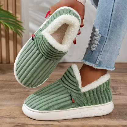 Unisex Cozy & Warm Winter Slippers Slip-On Indoor/Outdoor House Shoes
