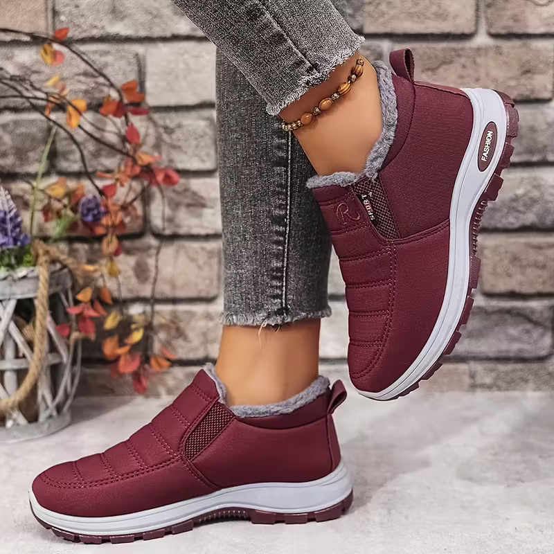 [Copy]Women's Warm & Lightweight Plush Lined Interior Non-Slip Winter Slip-On Boots