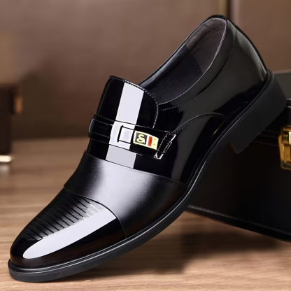 Men's Elegant Genuine Leather Business Dress Shoes Wedding Shoes Social Shoes