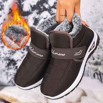 Women's Warm Slip-Resistant Winter Boots Slip-on Shoes