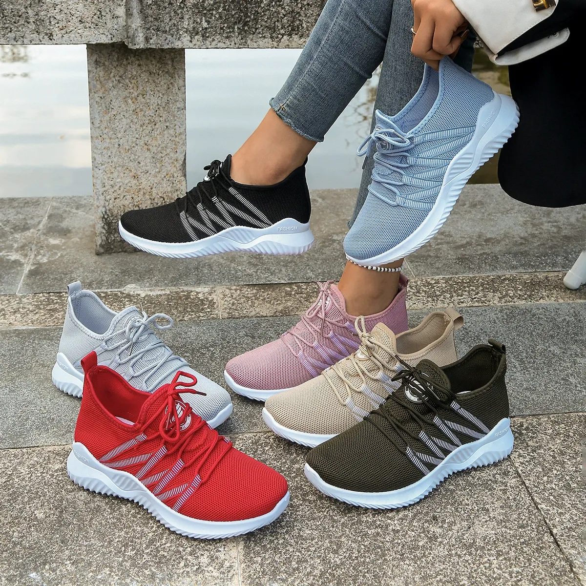 Women's Stylish Breathable Knit Sneakers