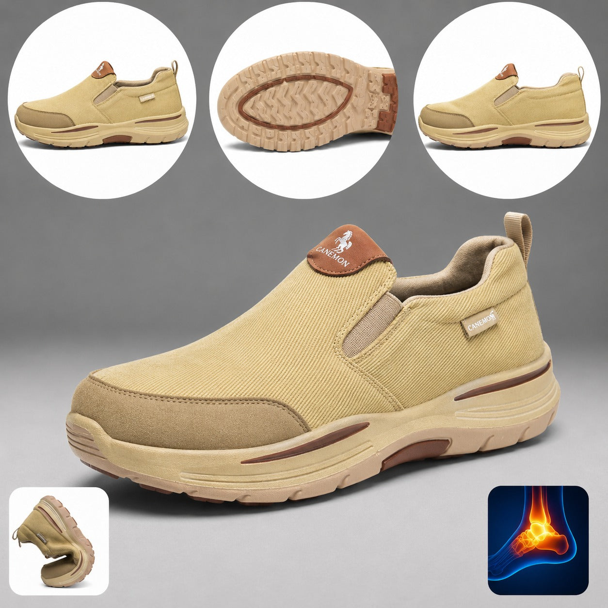 Men’s Slip‑On Orthopaedic Walking Shoes