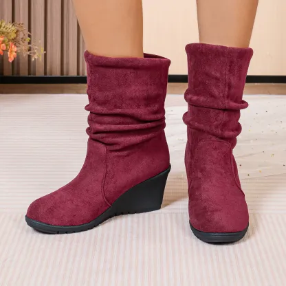 Women's Comfortable Non-Slip Wedge Ankle Boots